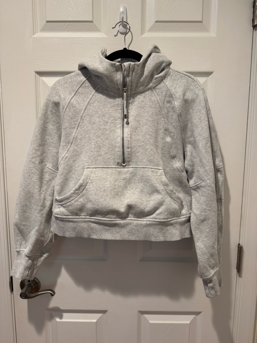 lululemon athletica Light Gray Half-Zip Hoodie